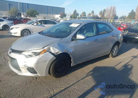 2014 Toyota Corolla L z USA, uszkodzony, nr VIN 5YFBURHE9EP160408